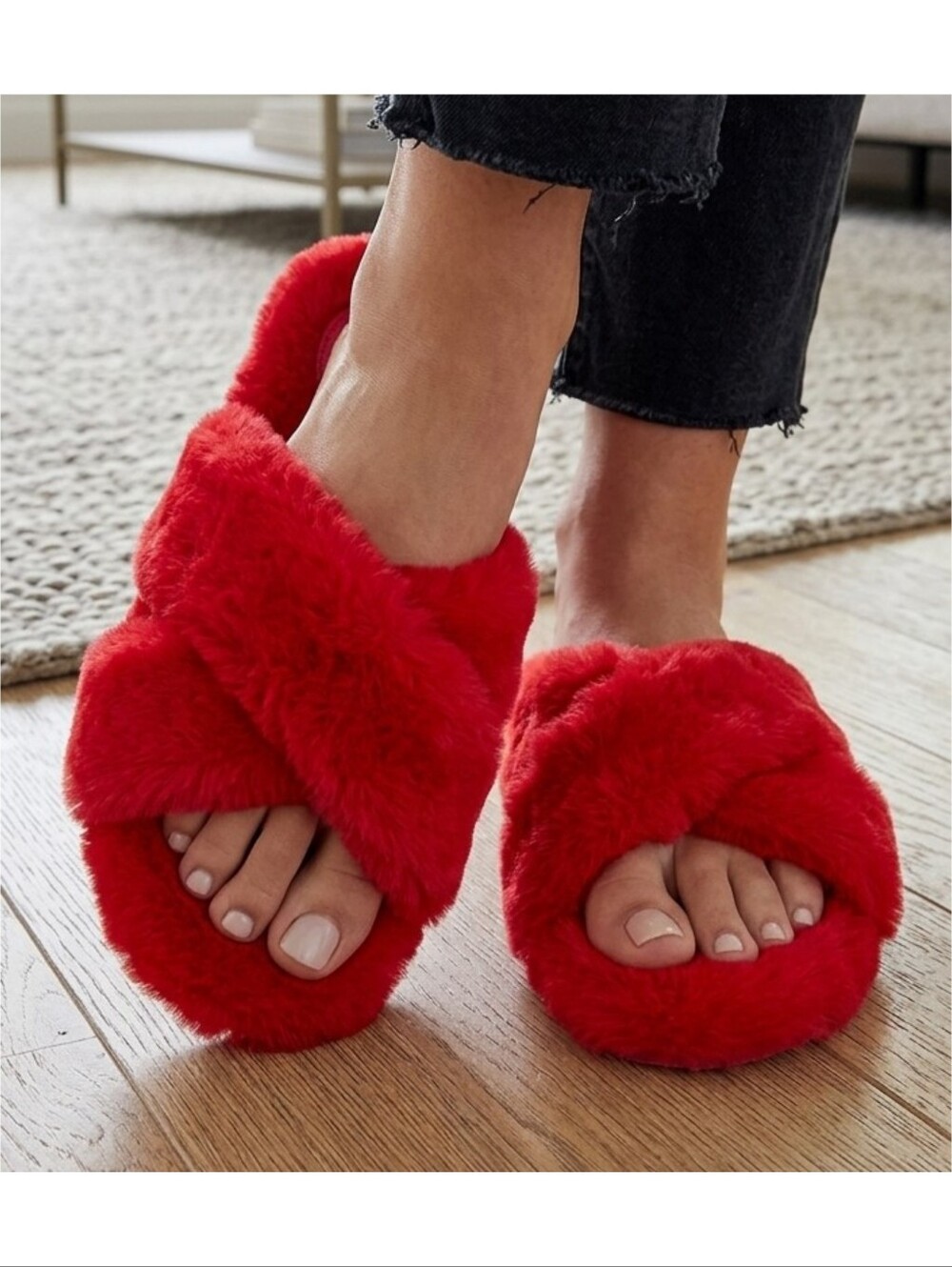 A New Day Sage Slide Slippers In Red Size 9
